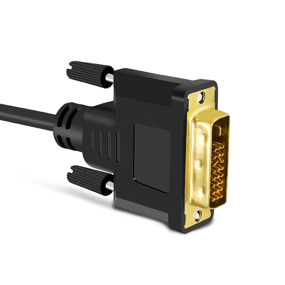 TISHRIC DVI-D DVI do adapter VGA wideo kabel konwertera 24 + 1 25Pin DVI-D na VGA 15Pin Active 1080P do projektora telewizor z dostępem do kanałów