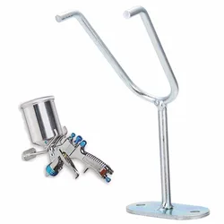 HVLP Gravity Feed Paint Spray Gun Holder Stand Wall Bench Mount Hook Booth Cup / Fixed bracket