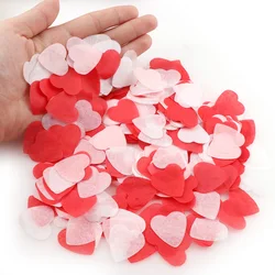 10g  Heart Shape Multicolor Wedding Sprinkles Paper Confetti Boda Birthday Party Table Decoration Balloon Fillers  26mm
