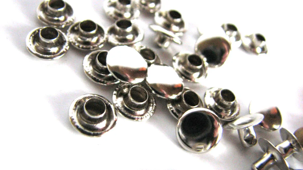 1000x Single-sided Cap Rivet Tubular Metal Leather Craft Repairs Studs Punk Spike Decor