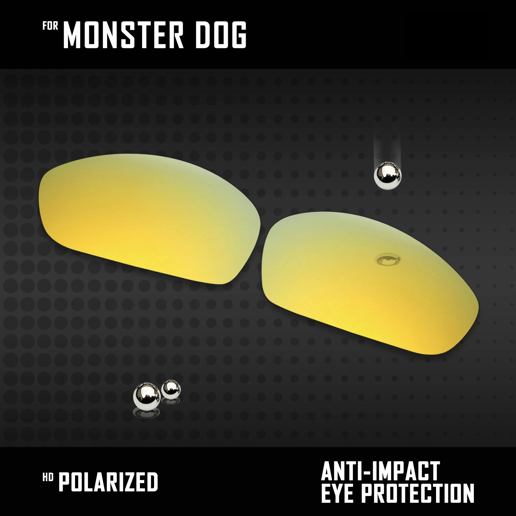 OOWLIT Lenses Replacements For Oakley Monster Dog Sunglasses Polarized - Multi Colors
