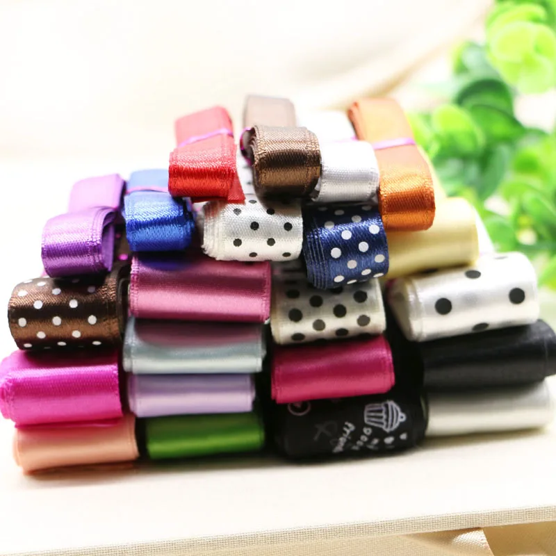 10 yards mixed random delivery rib belt Ribbon Bow Hair Barrette handmade DIY accessories material image 2