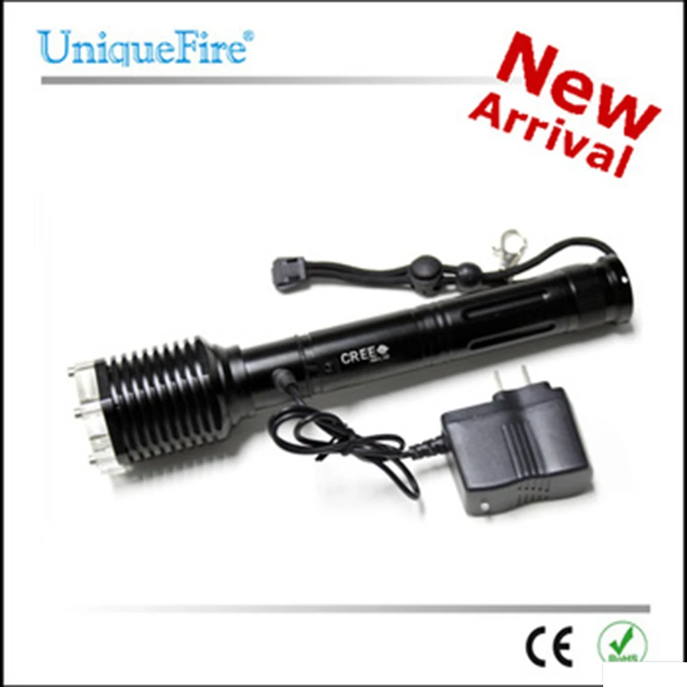 

LED Flashlight Rechargeable, UniqueFire V29 Water Resistant Design, 5 Modes U2 LED Super Bright High Power LED Flashlight