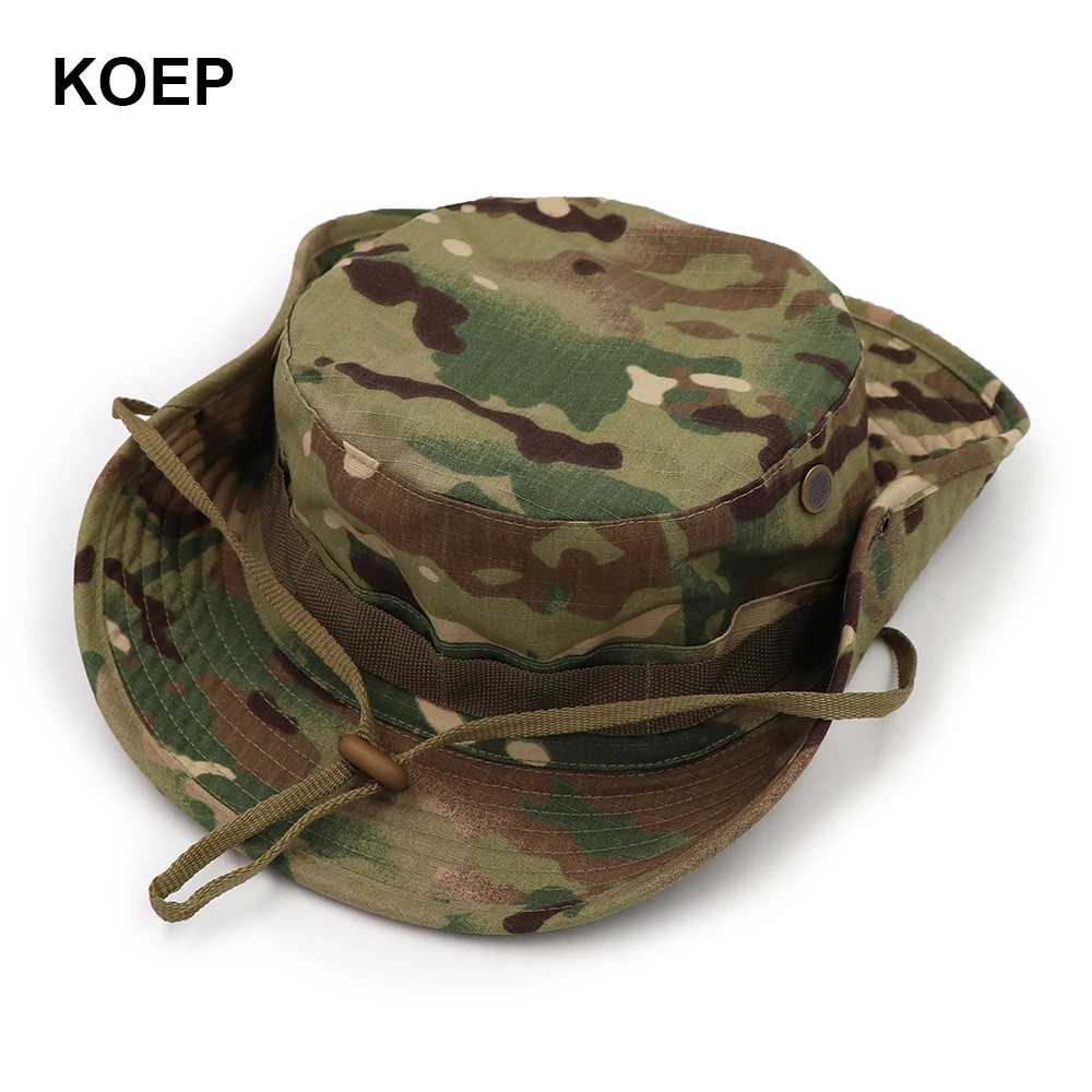 KOEP Nepalese Boonie Hats Camouflage Tree Bucket Hat Accessories Men Cap