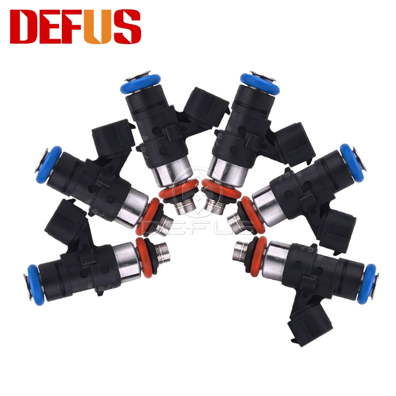 6PCS 0280158821 Fuel Inejctor 750cc 70lb 12Ohms for Modified Models Petrol Car Nozzle Engine Injection Valve Injectors Matched