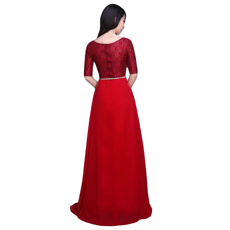 DONGCMY-Vestido Fashion EVENING, LACE BRIDAL Design, CASADO, VERMELHO, VESTIDOS FORMAL, ABITI, DA, SERA, 2021