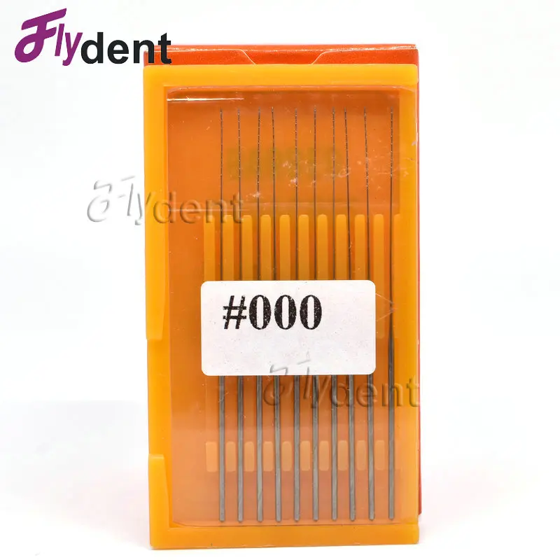 10pcs/Pack Dental  Barbed Broaches Without Handle Canal Files 0 00 000 Endondontic Materials Nerve /Square Broaches