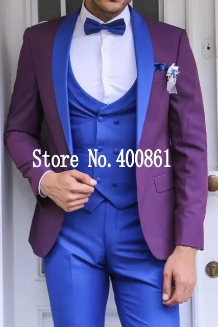 

Stylish Design One Button Burgundy Groom Tuxedos Groomsmen Shawl Lapel Mens Suits Blazers (Jacket+Pants+Vest+Tie) W:1162