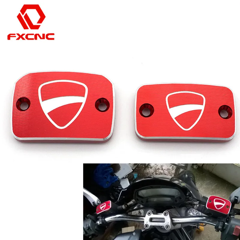 For Ducati Monster 695 696 S2R 800 795 796 759 Motorcycle Accessories Brake Fluid Reservoir Cap Cylinder Pump Cover