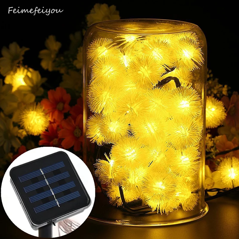 4/6M LED Outdoor Solar String Fairy Lights waterproof Garden Lawn  Wedding Christmas Home Garden Party Decoration Lamp