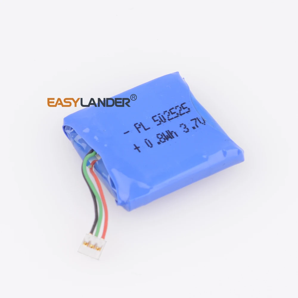 3-wire  with connector 502525  3.7V 220mAh Rechargeable Lithium Li-ion Polymer Battery For Smartwatch GPS DVR TOYS MP3