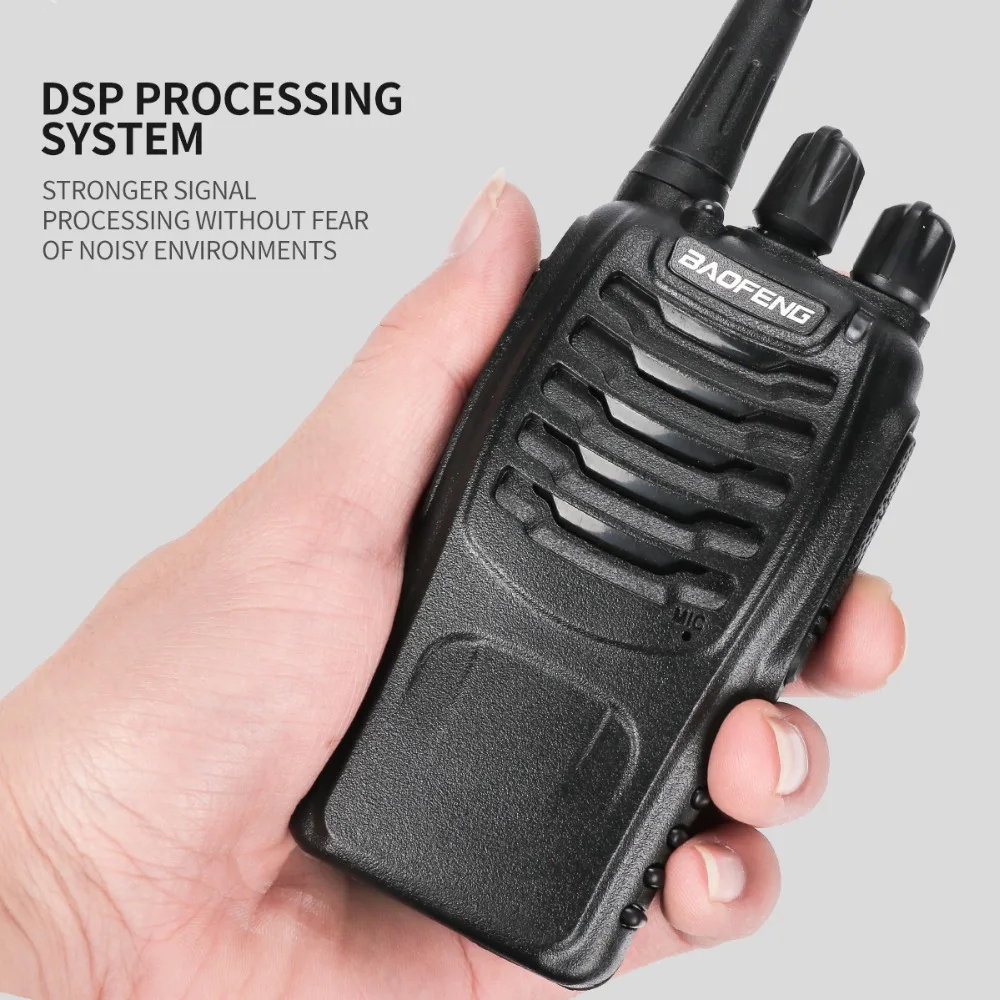 Baofeng BF-888S 워키 토키 2W 핸드 헬드 Pofung bf888s UHF 400-480MHz 16CH 양방향 휴대용 CB 라디오 EU/US 플러그 1500mah 배터리