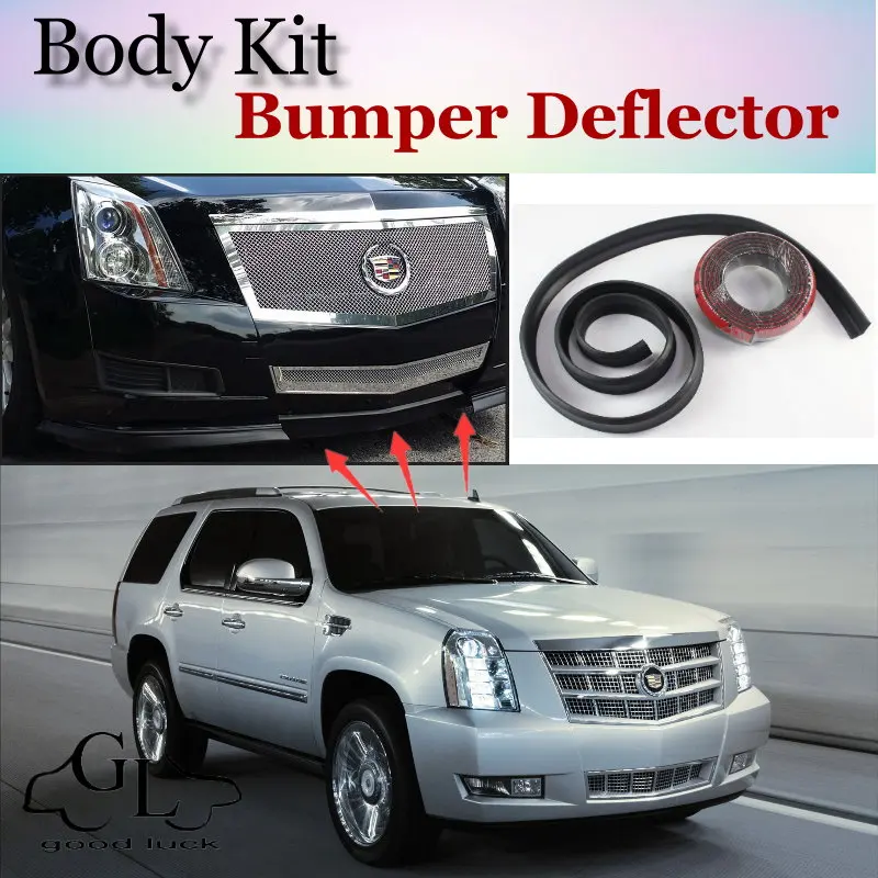 Bumper Lip Deflector Lips For Cadillac Escalade GTM 800 900 K2XL Front Spoiler Skirt For TG Fans Car Tuning / Body Kit / Strip