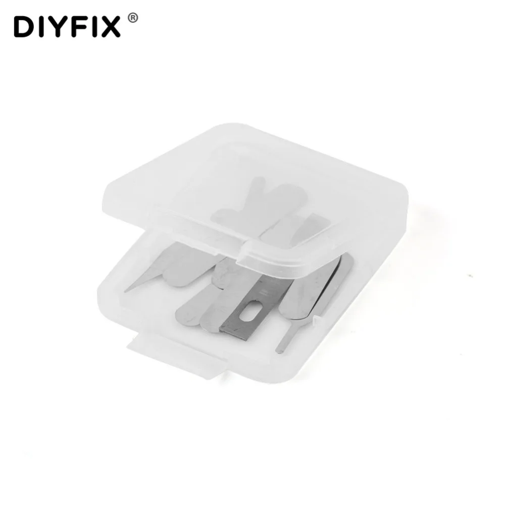 DIYFIX-Herramienta de reparación de Chip IC, removedor de CPU para procesadores de iPhone, placa lógica NAND Flash, sin mango, 8 Uds.