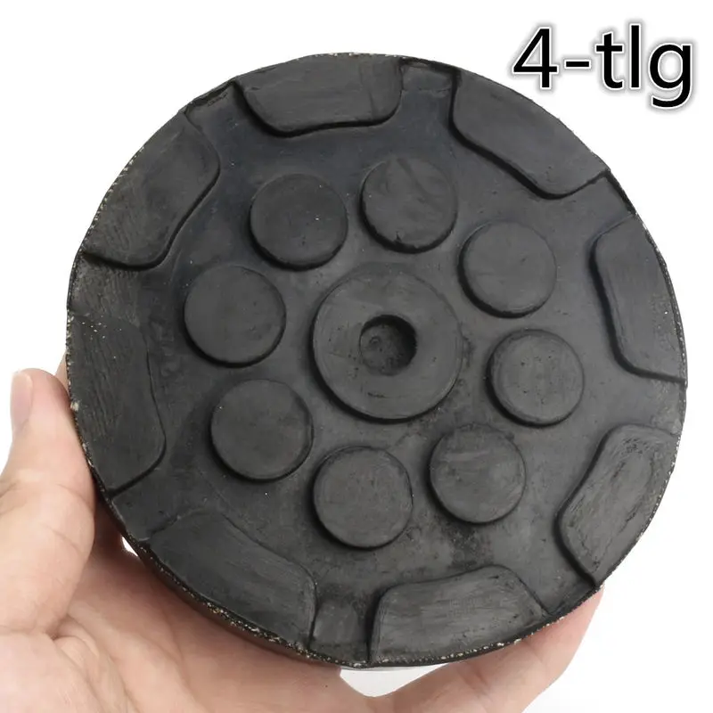 FYUU 4pcs/lot Rubber Jacking Pad Anti-slip Protector Floor for Heavy Duty Round Lift Pads for Car Repair