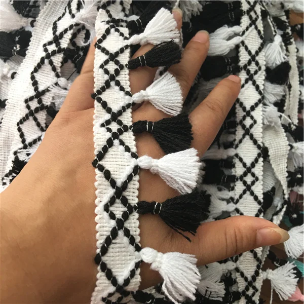 Hot Sale 10 Yards Tassel Lace Dangling Fringe Lace Trims For DIY Sewing Craft Handmade Materials,Children\'s clothing accesory