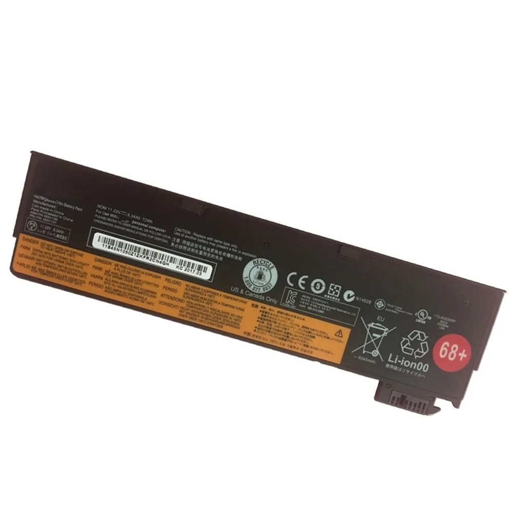 7XINbox 11.22V 6.34AH 72Wh 45N1136 Laptop Battery For Lenovo ThinkPad X270 X260 X250 X240 T450 T470P T450S T440 T440S L450 L470