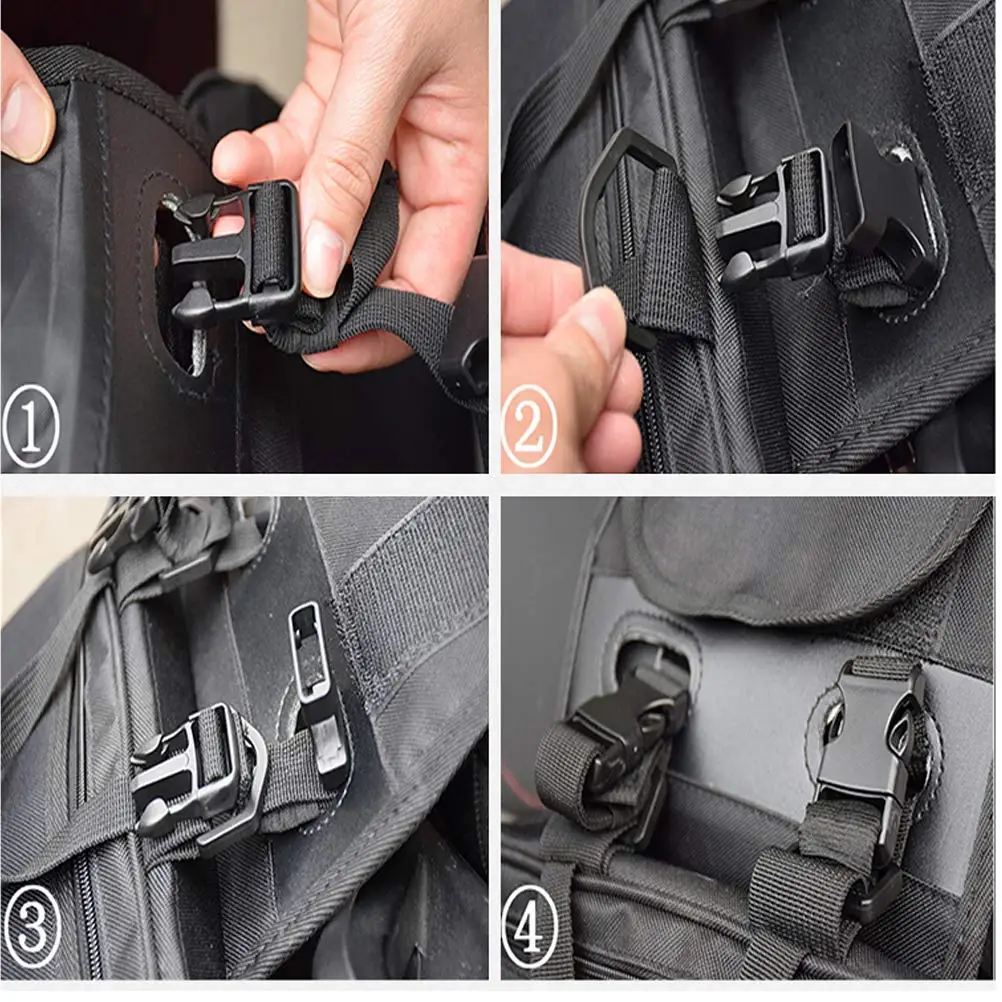 Neueste Motorrad wasserdichte Racing Race Moto Helm Reisetaschen Koffer Satteltaschen + ein Paar Regenmantel + Kunststoff – Detail 5