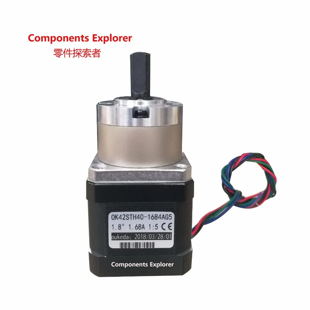 Nema17 Planetary Stepping Motor  peed Reducer Body 40 High Torque Reduction Ratio 1:5.18 42STH40-1684AG5