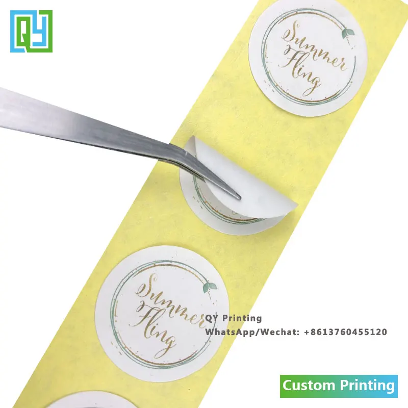 1000pcs 30x30mm Free Shipping Free Design Custom Made Paper Stickers Die Cut Fruit Stickers Sealing Labels Perfume Label Sticker