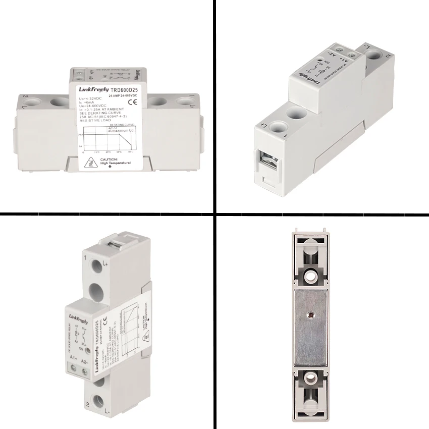 TRD600D25 High Voltage SSR Solid State Relay DC DC 25A 24-600VDC Output 5V 12V 24V 32VDC Input Mini Smart Relay Module & Board