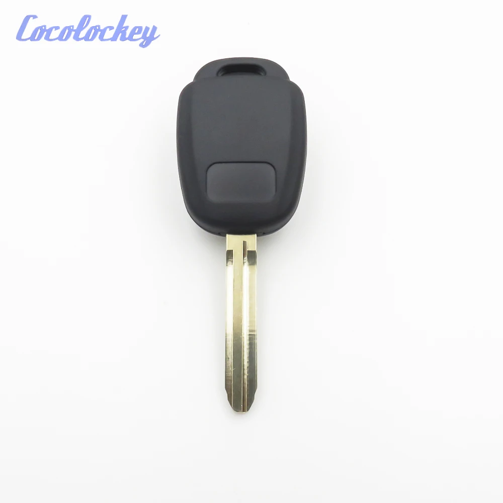 Cocolockey capa de chave remota, substituição de 3 botões sem chave, compatível com toyota rav4 highlander fob chave sem cortes, 3 botões, sem logotipo