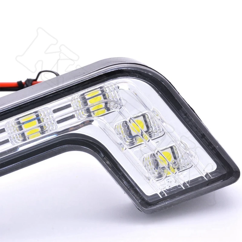 2個8 ledカーデイタイムランニングライトledフォグランプ車の外光キセノンランプ用の駆動フォグライトメルセデス · ベンツdrl led