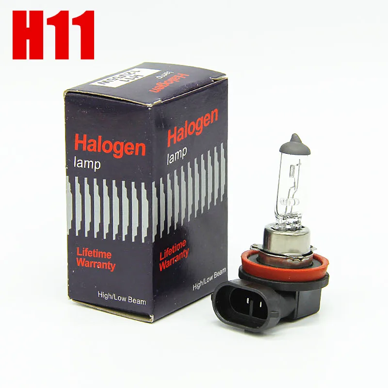 10 pcs quartz glass auto halogen bulb H4 H7 H11 9005 9006 H1 H3 car headlight 55w 4300k halogen lamp