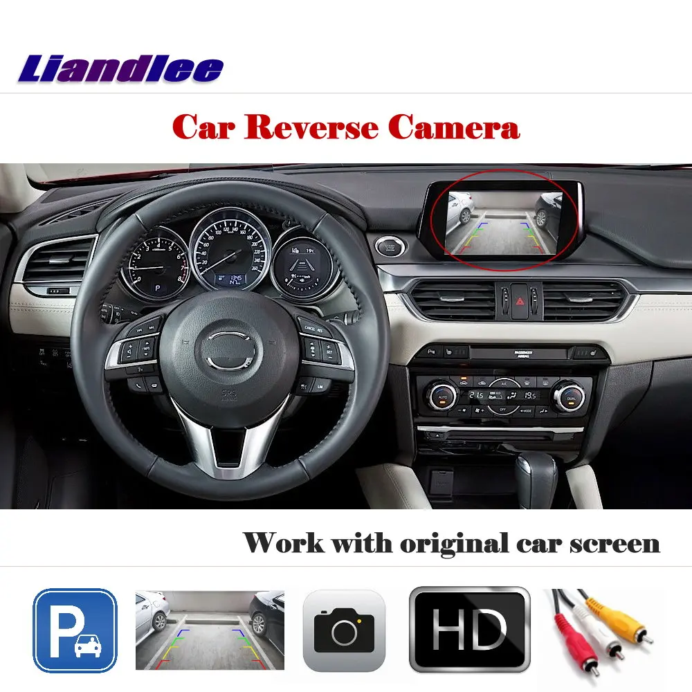 

For Mazda 6 Mazda6 Atenza 2014-2018 Auto Reverse Parking Camera (6V) Rearview CAM Back Work With Car Factory Screen