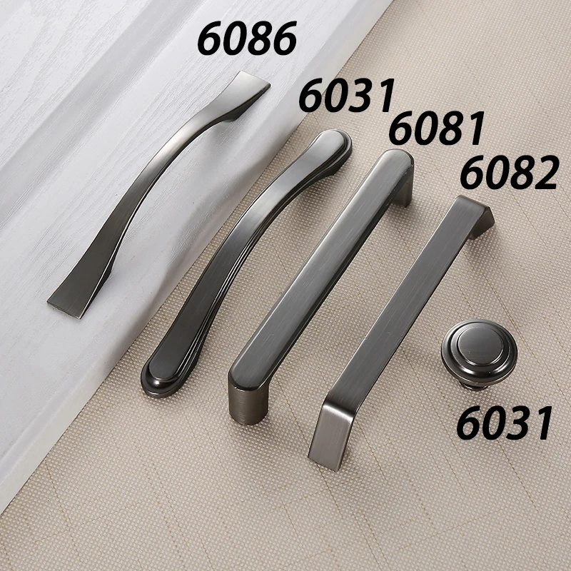 AOBT Kitchen Cabinet Storage Handles Matte Black Dressers Cupboard Door Pulls Drawer Knobs Wardrobe Bedroom Furniture Hardware