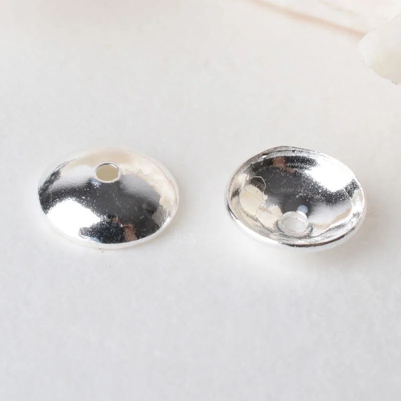 solid 925 sterling silver bead cap, spacer bead caps, jewelry DIY silver findings/components