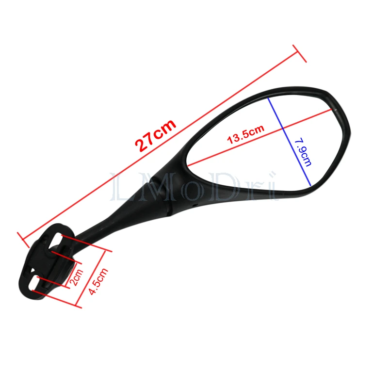 LMoDri Racing Motorcycle Mirror Sport Bike Scooter Rear View Mirrors For Honda CBR F4 HYOSUNG GT Kawasaki Ninja 2 Pieces