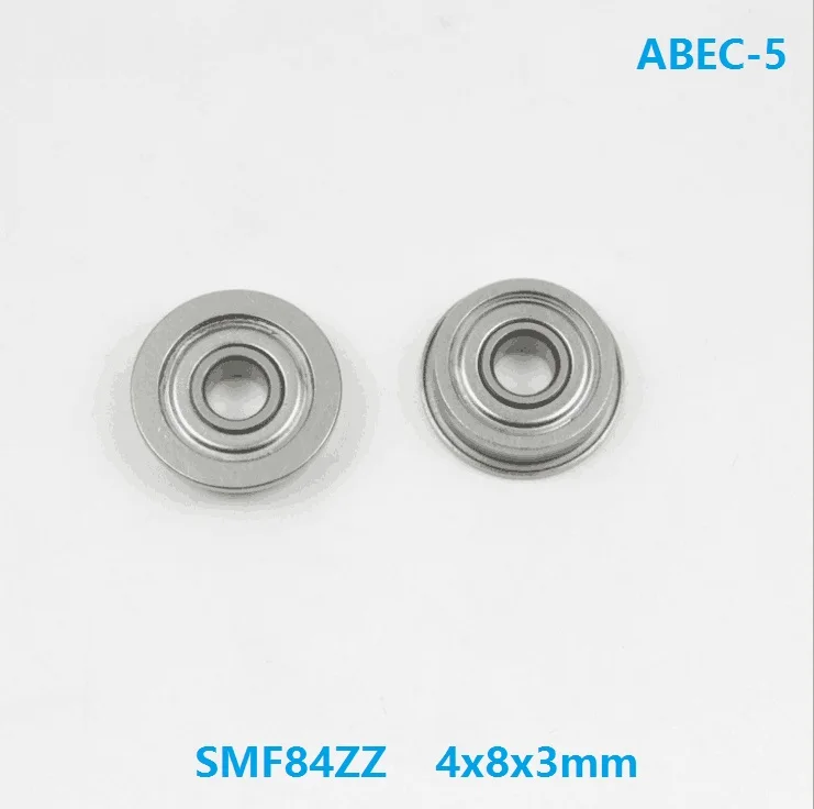 50pcs SMF84ZZ  S MF84ZZ ABEC-5 4x8x3 mm Stainless Steel SUS440C Flange Deep Groove Ball bearing shielded 4*8*3mm MF84 ZZ Z