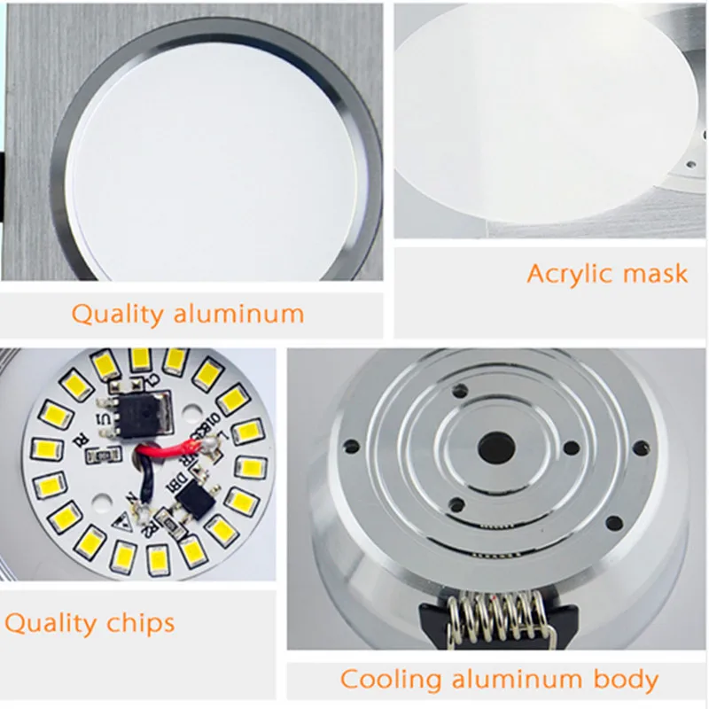 LED Downl Light wpuszczany pilot RGB 6w 9w 12w Celing Light 220v kwadratowy Panel ledowy Downlight do kuchni/domu/biura