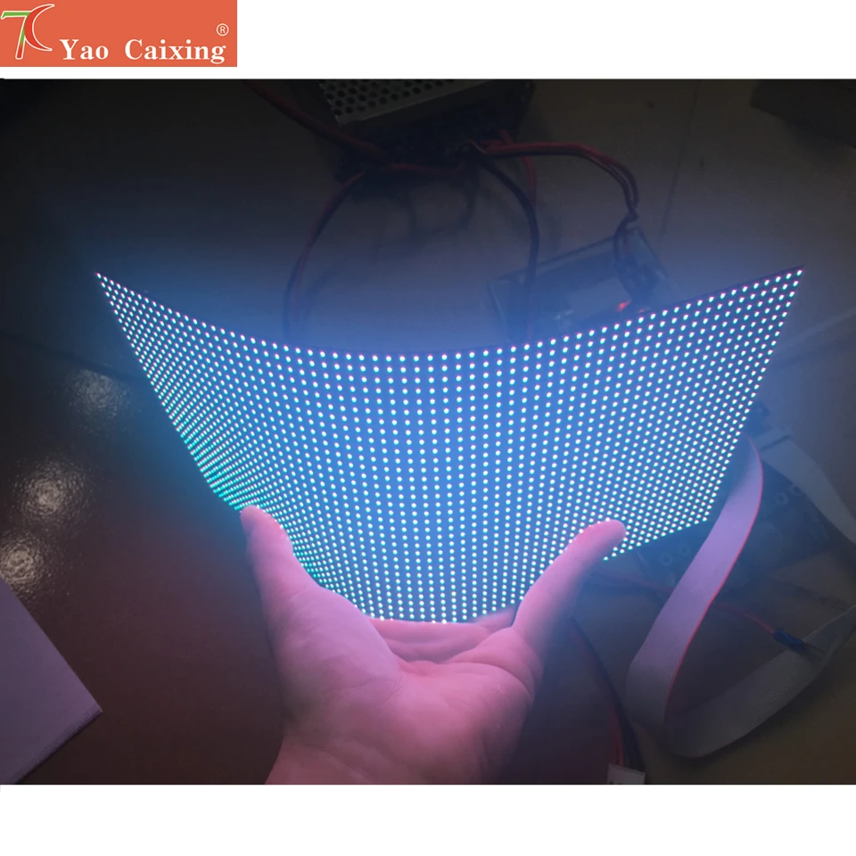 Dot matrix RGB hd p4 indoor flexible led module smd video wall high quality  rgb module soft panel full color led display
