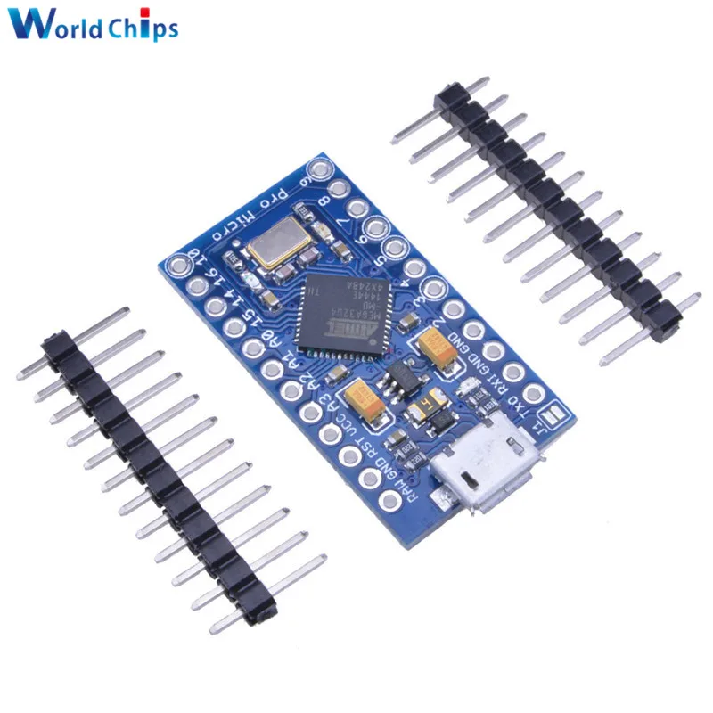 Micro USB ATmega32U4 Pro Micro 3.3V 8MHz Board Module For Arduino ATMega 32U4 Controller Pro-Micro Replace ATmega328