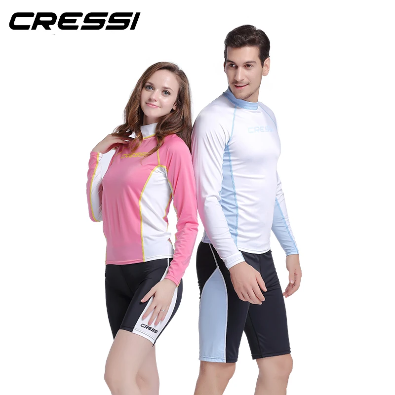 Cressi Separated Rash Guard and Pants Anti-Uv Surfing Suit for Adults Men's and Women's