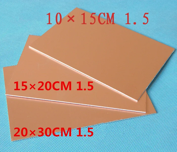 10*15CM 15*20CM 20*30CM Single Sided Board PCB Copper-Clad Plate Fiberglass Panels Sensitive Plate Customizable Fiberglass Board