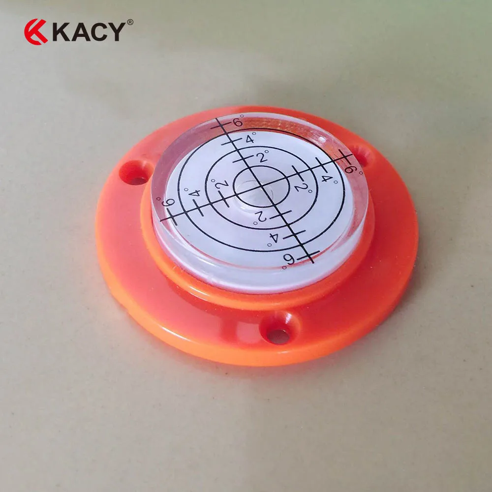 KACY 2pcs 50X9MM 50mm Multipurpose Circular Bullseye Bubble Spirit Level With Mounting Hole