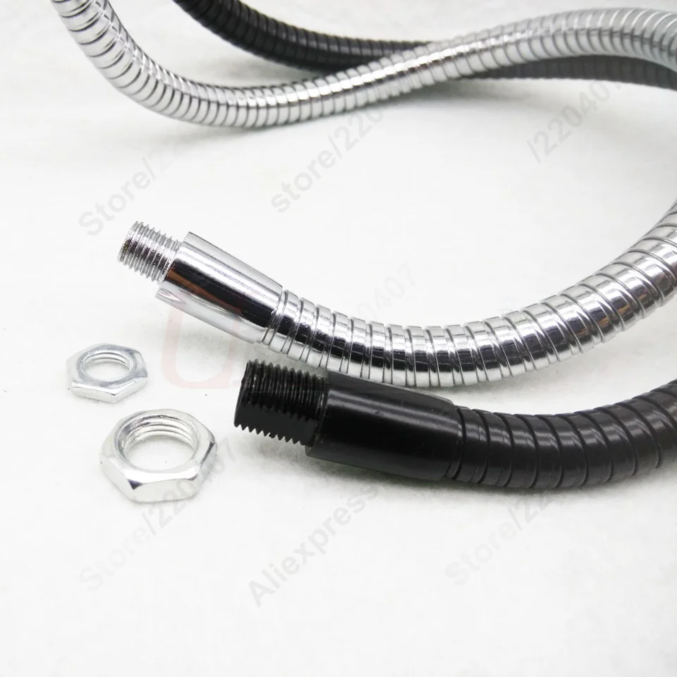 2pcs led gooseneck Dia10MM 20-100CM universal hose led lighting accessories iron pipe for table lamp Flexible holder desk light