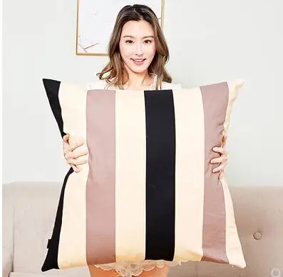 Largesize Colorful Vertical strip pillowcase 65x65cm cushion cover Oversized