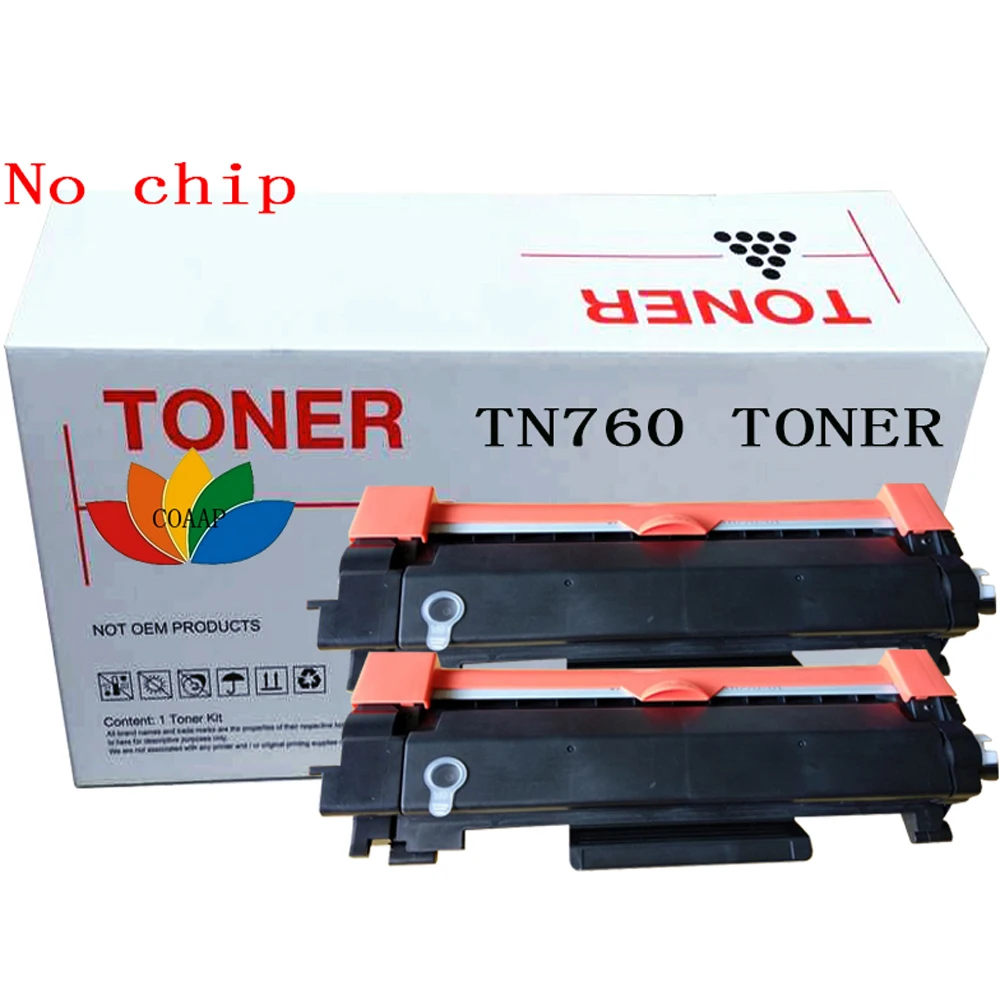 2 Pack Compatible Toner cartridge for brother TN 760 DCP-L2550DW MFC-L2710DW L2730DW L2750DW Printer