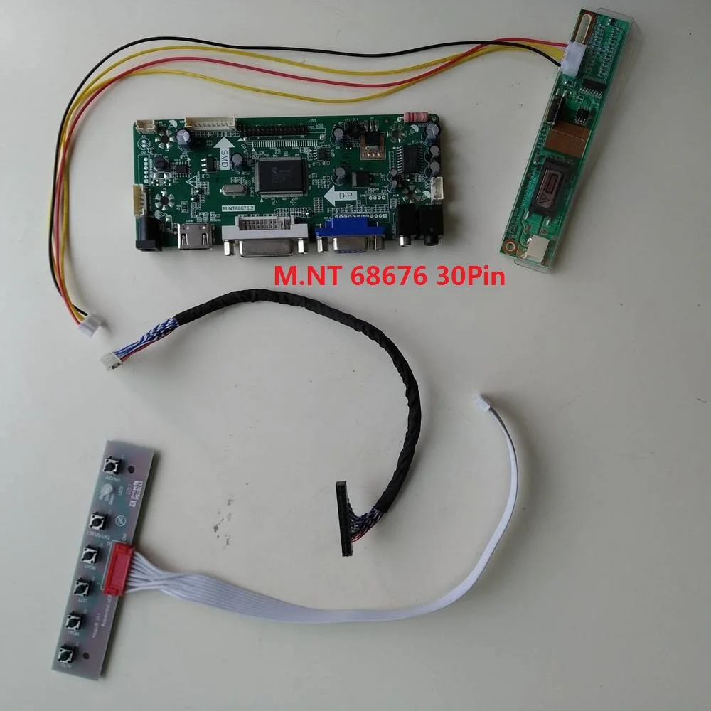 

Kit for CLAA154WB03AN Panel monitor HDMI DVI Controller board 1280X800 Signal VGA 1 lamps LVDS 30pin 15.4" Driver screen
