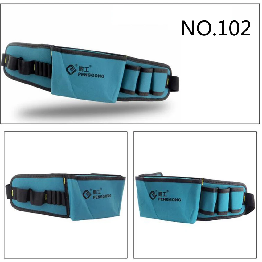 Hot selling Electricians Tool Belt Repair Pouch Pocket Tool Waist Bag Multifunctional Waterproof Carpenter Oxford cloth Tool Bag