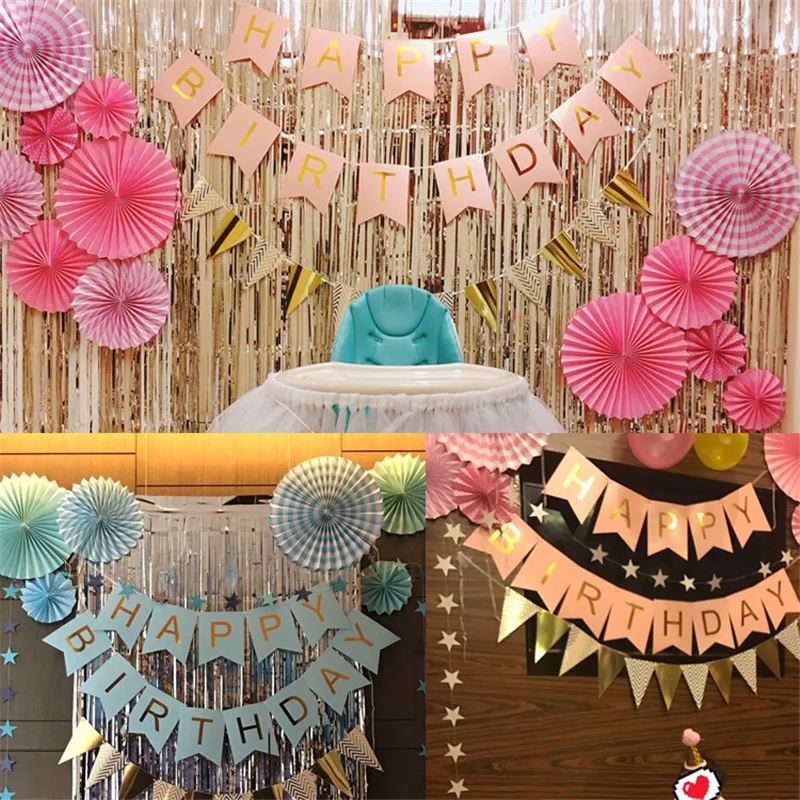 6pcs/set Colorful wheel Tissue Paper fans Flowers balls lanterns Party Decor Craft For Bar Birthday Party Wedding Decoration