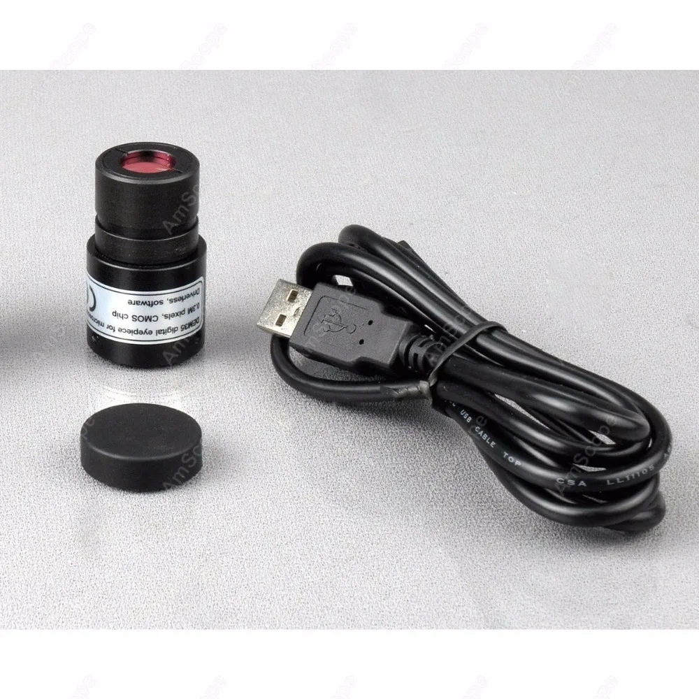Imagem -05 - Microscópio Composto Binocular Digital Led Suprimentos Amscópio 40x2000x com Palco 3d Mais Câmera Usb