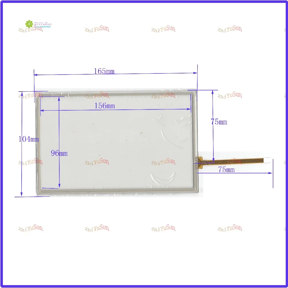 

ZhiYuSun 7inch 165mm*104mm 4 line touch screen panel 165*104 Sensor glass for GPS CAR compatible the cable from Right