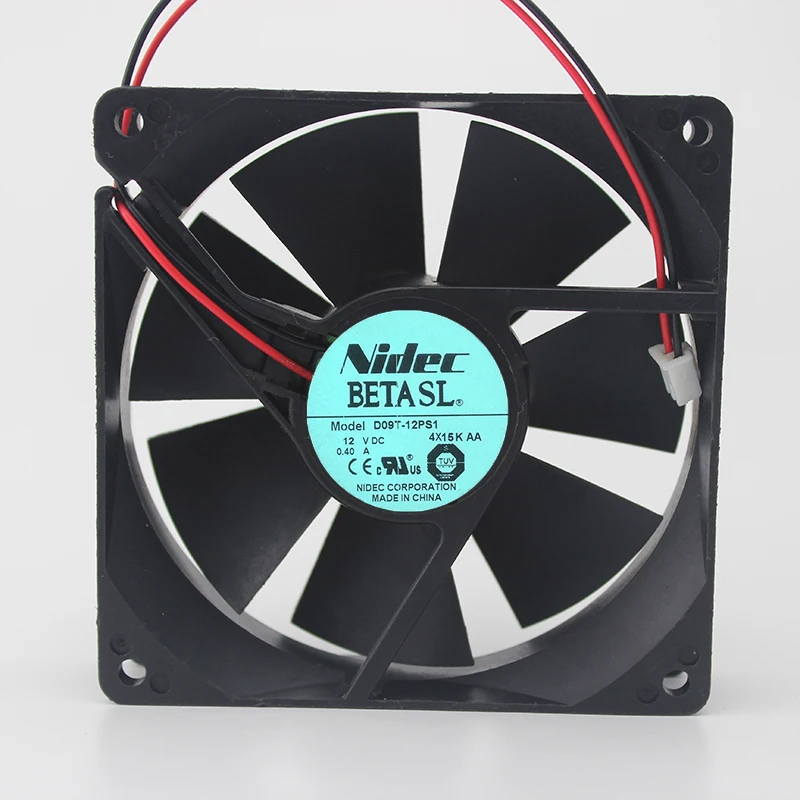 

Genuine 9CM 9025 12V 0.40A D09T-12PS1 large air volume fan