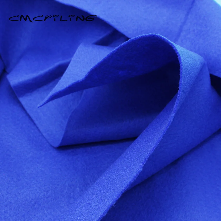 CMCYILING Blue Series Soft Felt Fabric For Needlework DIY Sewing Dolls Crafts, Non-woven, Polyester Cloth 45*110CM