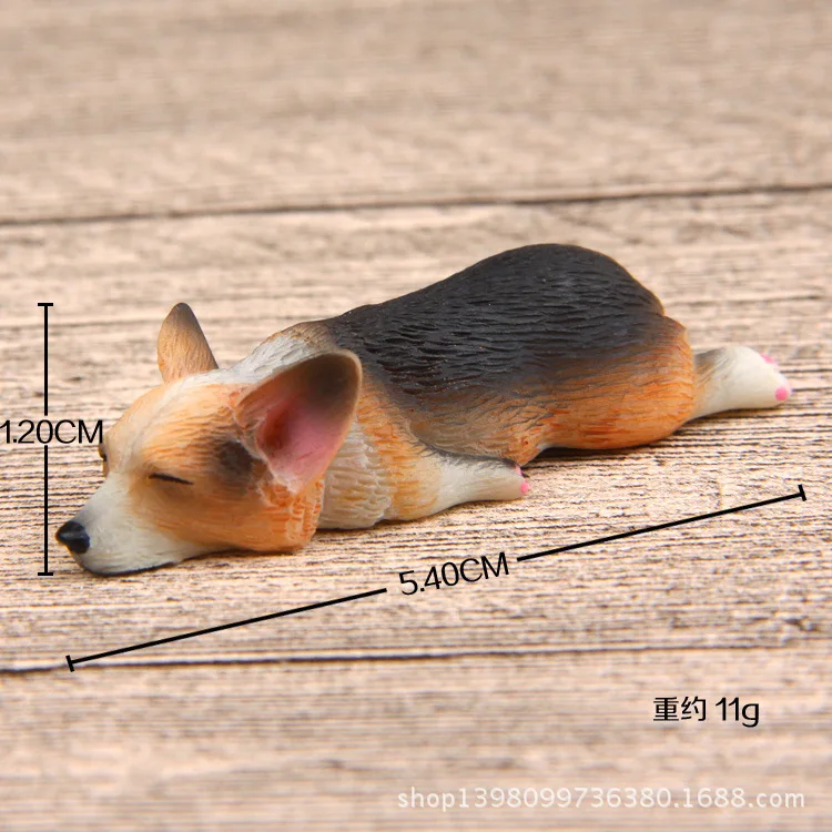 12 styles French Bulldog Sleepy corgis Dog Toys Action Figures PVC Model Toy Brinquedos Landscape Decor Animals Dolls Kids Gifts